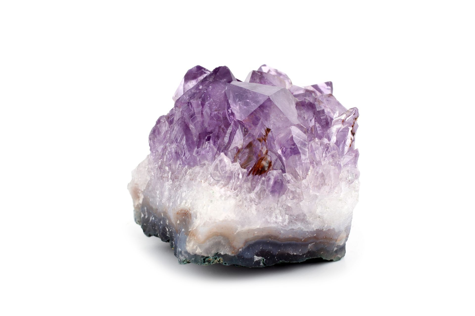 Amethyst isolated on white Amethyst isolated on white